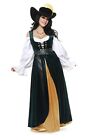 Country Wench Overskirt Renaissance Fancy Dress Up Halloween Costume Accessory