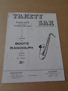 Boots Randolph - Yakety Sax Noten (Benny Hill) - Bild 1 von 1