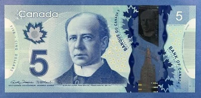 Canada 2013 - $ 5 - BC-69f -P106f - Rogers-Macklem - Prefix 'INT' - Gem UNC - Image 1 of 2