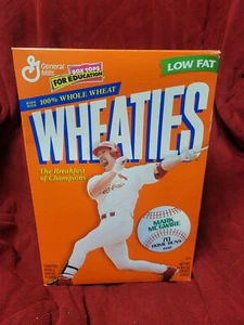 ST LOUIS CARDINALS 70 HOME RUNS 1998 MARK MCGWIRE WHEATIES CEREAL BOX NEW MLB - Picture 1 of 3