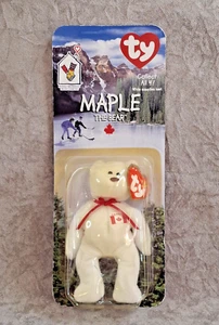 Vintage 1999 TY McDonald Mini Beanie Baby MAPLE The BEAR with error OAKBROOK - Bild 1 von 5