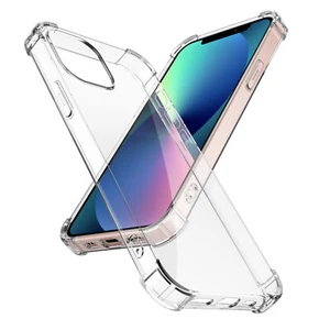 Funda transparente a prueba de golpes gel silicona para iPhone 13 12 11 Pro Max XS Xr 8 7 - Imagen 1 de 11