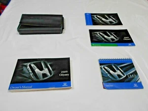 2009 HONDA ODYSSEY OWNER MANUAL 4 PC SET & BLACK HONDA FACTORY CASE  OEM - Picture 1 of 5