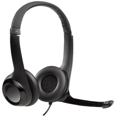 LOGITECH - H390 USB On-Ear Stereo Headset, Black - Image 1 of 3