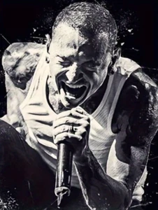 Chester Bennington Singing Linkin Park ~ Unframed Canvas Poster CP119 - Picture 1 of 7