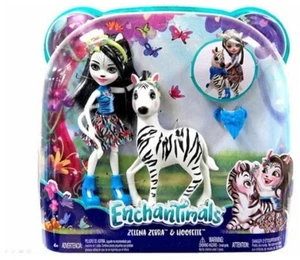 MATTEL ENCHANTIMALS FKY75 ZELENA ZEBRA AND HOOFETTE - Imagen 1 de 3