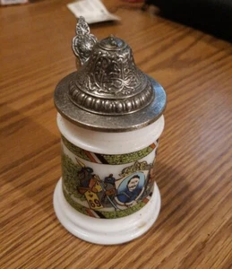 BMF SCHNAPSKRUGERL MINI STEIN MUG (MADE IN WEST GERMANY) MINIATURE VINTAGE NICE - Picture 1 of 4