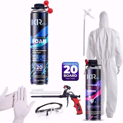 IXIRPRO Spray Foam Insulation Kit (1 PK Kit-25.4oz) Expanding Foam Sealant