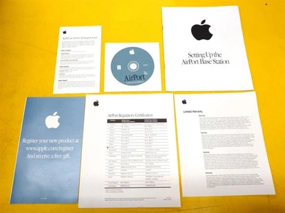 ⭐️⭐️⭐️⭐️⭐️ Apple AirPort Software Installation CD Disc Ver. 1.3 & Setup Manual - Image 1 of 4