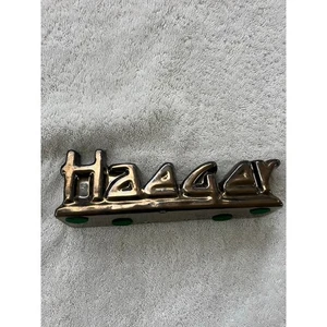 Haeger Keramik Floral LOGO Regal Display - Bronze Metallic - Bild 1 von 4