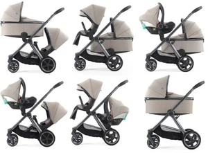 Paquete de lujo Babystyle Oyster 4 tándem en piedra - Imagen 1 de 23