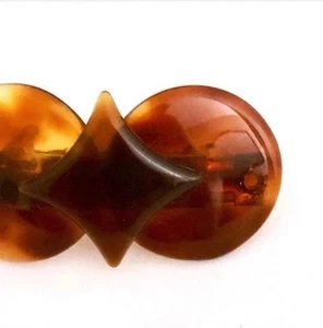 1970’s Vintage French Tortoiseshell Hair Clip Barrette, Deadstock, Unworn - Picture 1 of 4