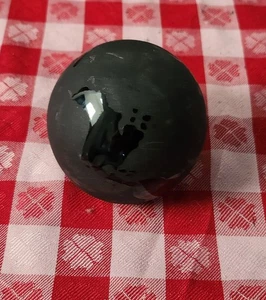 Schwarze Glaskugel Papiergewicht - Bild 1 von 7