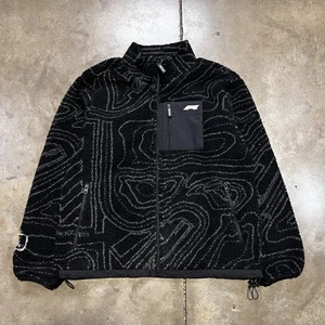 Formula 1 Las Vegas Grand Prix Jacket Mens Large F1 Fleece Zip Up AOP Sweatshirt - Picture 1 of 12