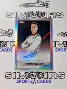 2022 Topps Chrome F1 Formula 1 Marcus Armstrong Base Auto Refractor #CAC-MA - Picture 1 of 2