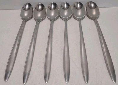 Oneidacraft Deluxe Delmar/Taper Stainless Iced Tea Spoons (6) - Image 1 of 4