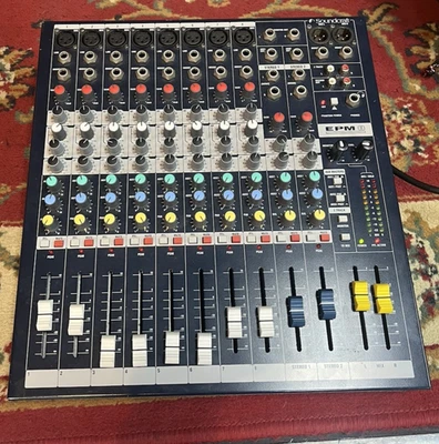 Soundcraft EPM8 8 Mono+2 Stereo Channel 2 Bus Recording/Live Mixer Console EPM 8 - Image 1 of 4
