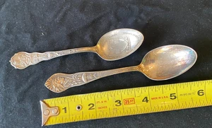 Unity Silver Native American Indian chief spoon w/ Catholic Church silverplate - Picture 1 of 8