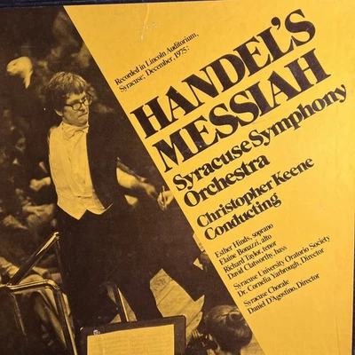 Handel's Messiah - Christopher Keene Syracuse Symphony-3x Vinyl Box AUTOGRAPHED - Image 1 of 3