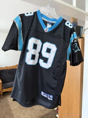 Camiseta Reebok On Field Carolina Panthers #89 Steve Smith tamanho Yth XL (18/20) - Imagem 1 de 4