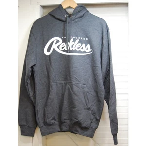 Young & Reckless Grey Logo Graphic Hoodie Sweatshirt Men's Medium NWOT - Picture 1 of 6