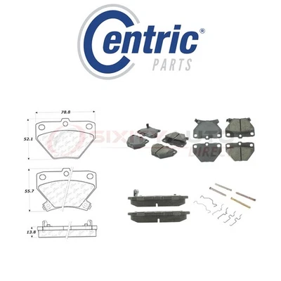 Centric Ceramic Disc Brake Pads w Shims for 2000-2005 Toyota Celica 1.8L L4 qa Foto 1 de 4