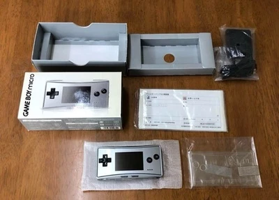 Nintendo Game Boy Micro Silver Handheld Console In Box Japan "Excellent" - Image 1 of 4