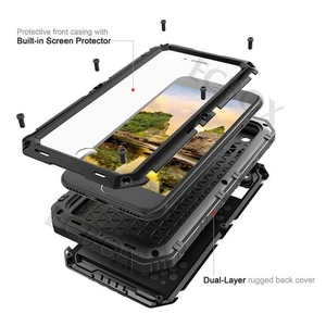 Cover + Screen Protector Shockproof Rugged Metal Case For iPhone IP68 Waterproof - Picture 1 of 33