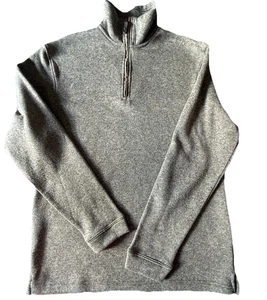 Camisa Haggar In Motion Cuarto Cremallera Para Hombre Talla L Manga Larga Gris/Bronceado Cuello Simulado - Imagen 1 de 12