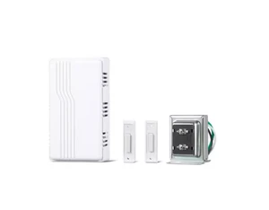 DEFIANT Wired Contractor Doorbell Kit with  2 Wired Push Buttons, White - Picture 1 of 2