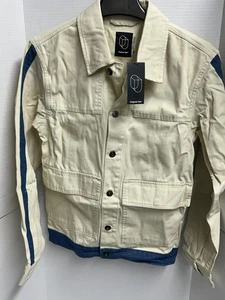 Original Use Jacke Herren Gr. XS beige/marine Knopfleiste Beachcomber Pattentasche - Bild 1 von 6