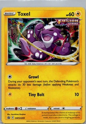 Toxel Promo SWSH: Sword & Shield Promo Cards SWSH209 NM - Image 1 of 2