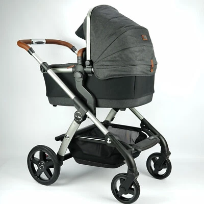 Silver Cross Wave Pram Incl Carrycot Infant Baby Platinum/Charcoal Lunar New - Image 1 of 4