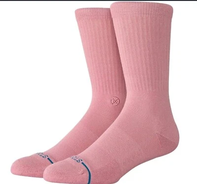 Meias masculinas Stance Classic Icon Crew de cor sólida grandes e X-Grandes - Imagem 1 de 4