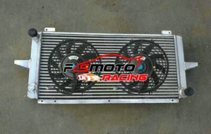 Aluminium Kühler + Lüfter für 1982-1997 Ford Escort Sierra RS500/RS Cosworth 2.0 MT - Bild 1 von 6