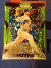 2019 Panini Prizm - Lime Green Donut Circle Prizm #58 Jon Lester /199