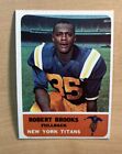 Robert Brooks 1962 Fleer Football Card #56, NM-MT, New York Titans
