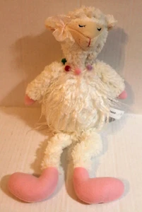 Midwest Fluffy White Llama Alpaca Plush Stuffed Animal Toy 18" NEW - Picture 1 of 2