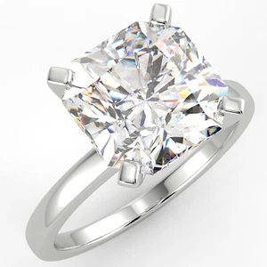 2 Ct Asscher Cut VS/E Solitaire Lab Grown Diamond Engagement Ring 14K White Gold - Picture 1 of 4