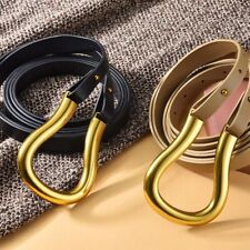 U-shaped Buckle Girdle Belts - Cowhide Leather Belt Women Fashion Accessories 1p