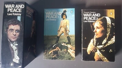  Vintage War And Peace Leo Tolstoy Penquin Classic Book Set in box.  - Image 1 of 4