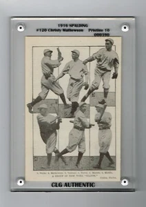1910 SPALDING MAGAZINE CHRISTY MATTHEWSON PAGE GRADED AS 10 PRISTINE - Picture 1 of 2