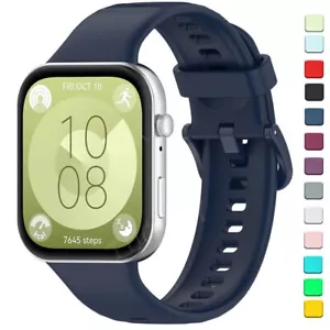 Correa de silicona para muñeca de repuesto para Huawei Watch Fit 3 correa de reloj inteligente deportiva - Imagen 1 de 116