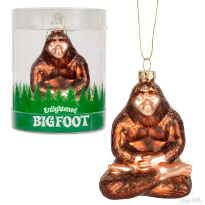 ENLIGHTENED BIGFOOT ORNAMENT 3.5'' Blown Glass - Изображение 1 из 2