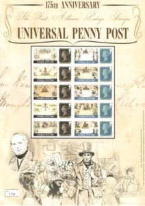 BC-461 2015 Universal Penny Post 175th Anniversary Business Smilers Sheet - Picture 1 of 1