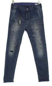 DIESEL Slim-Chino M 0677K Jeansy męskie W27 Washed Distressed Stretch - Zdjęcie 1 z 12