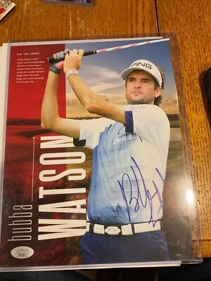 Bubba Watson autograph SIGNED MAGAZINE Picture JSA LIV - Image 1 of 4