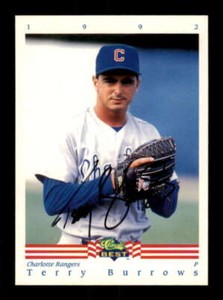 1992 Classic Best #65 Terry Burrows AUTOGRAPHED!!!! 242850