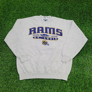 Vintage St-Louis Rams Sweatshirt Womens Medium 21x25 Gray