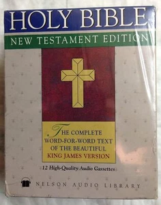 Holy Bible New Testament Edition 12 Audio Cassettes King James Version Nelson - Picture 1 of 2